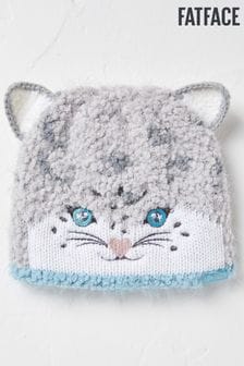 FatFace Grey Sadie Snow Leopard Print Beanie Hat (330320) | €8