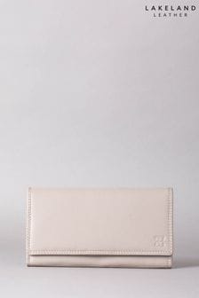 Gris - Monedero grande de cuero de Lakeland Leather (330467) | 50 €