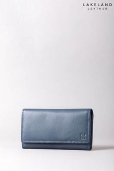 Lakeland Leather Navy Blue Small Leather Flapover Purse (330506) | $60