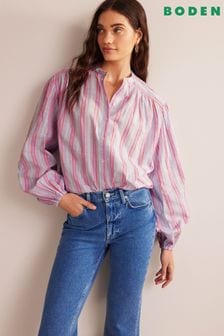 Boden Blue Oversized Blouson Sleeve Shirt (331331) | €48