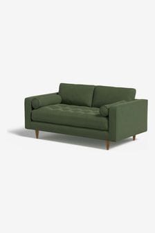 MADE.COM Matt Velvet Grass Green Scott 2 Seater Sofa (331667) | €1,225
