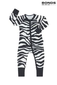 Bonds Zebra Print Black Sleepsuit (331764) | 109 QAR