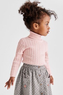 baby girl polo neck jumper