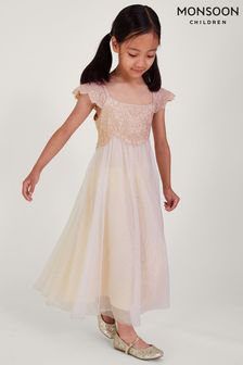Monsoon Pink Estella Embroidered Dress (332184) | $91 - $102