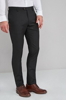 Black Skinny Fit Textured Trousers (332751) | ₪ 71