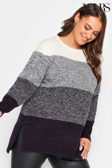 Creme - Yours Curve Pullover mit Blockfarben (332867) | 18 €