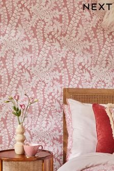 Raspberry Roaming Leaf Wallpaper Wallpaper (333128) | SGD 57