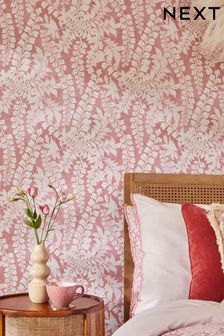 Raspberry Roaming Leaf Wallpaper Wallpaper