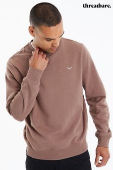 Hellbraun - Threadbare Sweatshirt mit Rundhalsausschnitt (333156) | 31 €