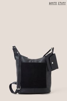 White Stuff Black Fern Leather Cross-Body Bag (333244) | €92