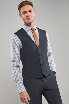 Bright Blue Stretch Tonic Suit: Waistcoat (334041) | €12.50