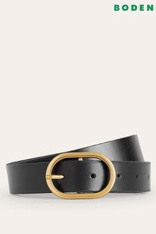 Boden Black Classic Leather Belt (334049) | 255 SAR