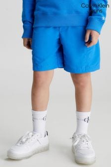 Niebieskie chłopięce szorty Calvin Klein Jeans Modern Utility z nylonu (334273) | 205 zł