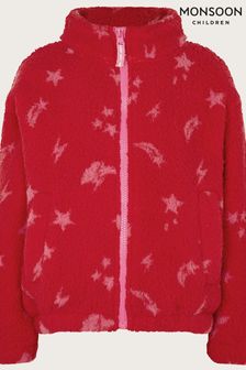 Monsoon Red Star Print Teddy Fleece (334311) | $83 - $92