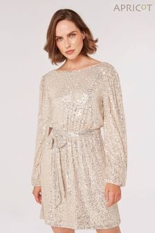 Apricot Cream Sequin Batwing Dress (334377) | NT$2,290