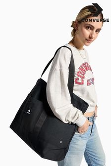 Converse Black 100% Cotton Premium Canvas Tote Bag (334463) | $65