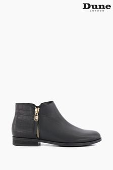 Dune London Pond Side Zip Cropped Ankle Black Boots (334900) | 146 €