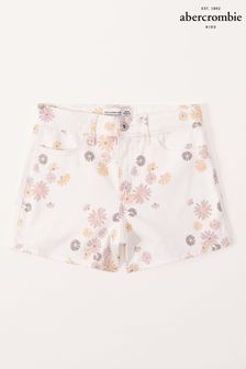 Abercrombie & Fitch Geblümte Shorts, Weiß (335155) | 22 €