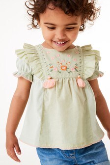 Blouse brodée (3 mois - 7 ans)