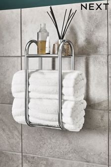 Chrome Chrome Oslo Shelving and Towel Store Shelf and Towel Rack (335511) | $96