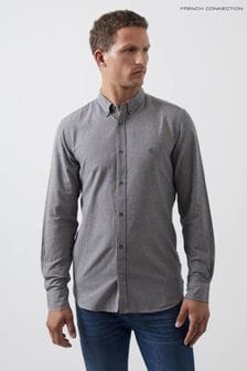 French Connection Natural Gingham Long Sleeve Shirt (335926) | €43