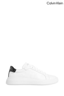 Calvin Klein Low Top Lace up White Trainers (336279) | €147
