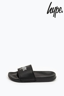 כפכפי ילדים של ‪Hype.‬ עם כיתוב בשחור