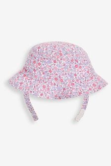 JoJo Maman Bébé Pink Pastel Ditsy Floral Pretty Sun Hat (336949) | €23