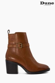 Dune London Natural Prance Heeled Chelsea Boots (336957) | SGD 271