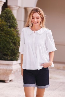 Blouse à joli col