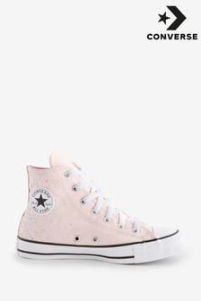 Converse Pink Chuck Taylor Glitter Youth Trainers (337255) | kr584