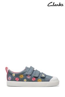 Clarks детские парусиновые туфли с цветочным принтом City Vibe (337291) | €36 - €41