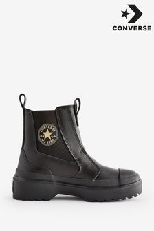 Girls black converse boots online