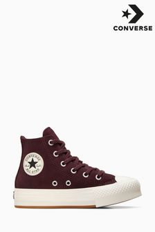 Converse Red UK 2 EU 34.5 High Top Print Trainers Next Luxembourg
