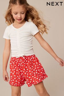 Red Floral Pull On Skort (3-16yrs) (337623) | NT$360 - NT$580