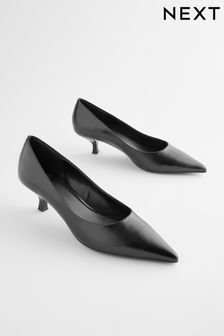 Shiny Black Regular/Wide Fit Forever Comfort® Kitten Heel Court Shoes (337677) | ₪ 93