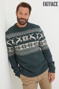 Męski sweter świąteczny Fatface Family (337679) | 273 zł