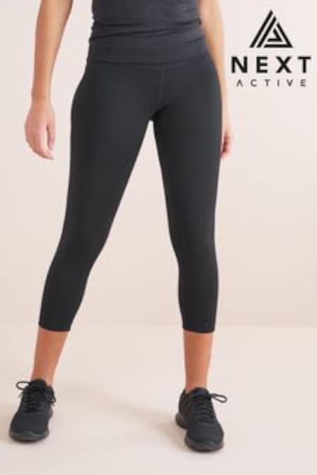 黑色 - Next Active Sports塑身收腹高腰中長內搭褲 (337857) | HK$212