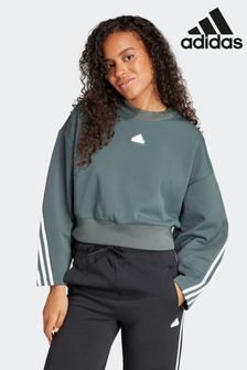 Зеленый - Свитшот с 3 полосками Adidas Спортивная одежда Future Icons (337879) | €66
