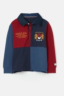 Joules Union Blue Cotton Rugby Shirt (338001) | SGD 58 - SGD 70
