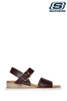 Skechers Brown black Desert Kiss Sunny Flair Sandals (338407) | $86