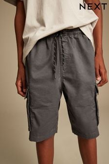 Gris antracita - Pantalones cortos cargo (3-16años) (338699) | 15 € - 21 €