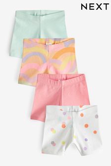 Pink Rainbow Cycle Shorts 4 Pack (3mths-7yrs) (338805) | €16 - €21