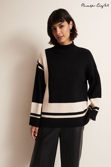 Phase Eight Black Striped Kayleigh Chunky Knit Jumper (338985) | 65 €