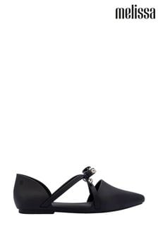 Melissa Pointy Stripe Black Bow Matt Shoes (339265) | 53 €