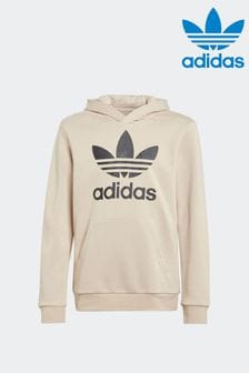 Beżowy - Bluza z kapturem Adidas Originals Trefoil (340000) | 220 zł