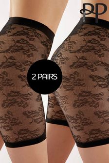 Pretty Polly Lace Anti-Chafing Shorts 2 Pack (340048) | HK$226