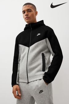 Nike Black/Grey Tech Fleece Full Zip Hoodie (340219) | €138