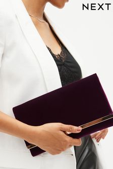 Purple Clutch Bag With Detachable Cross-Body Chain (340596) | €17