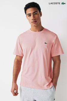 ורוד בהיר - Lacoste Relaxed Fit Cotton Jersey T-shirt (341017) | ‏277 ‏₪